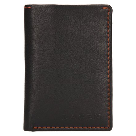 Pánska peňaženka vyrobená z pravej prírodnej kože. Rozmery peňaženky: 7 cm x 10 cm. Kolekcia Lagen Exclusive Class